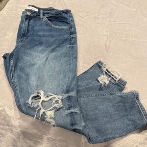 Flying Monkey Distressed Blue Jeans